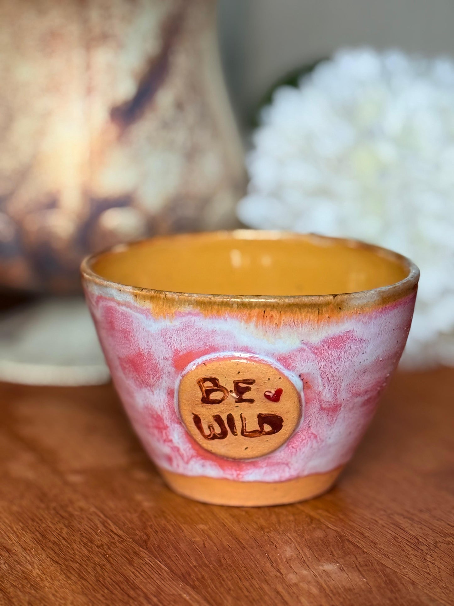 Becher Keramik "Be wild"