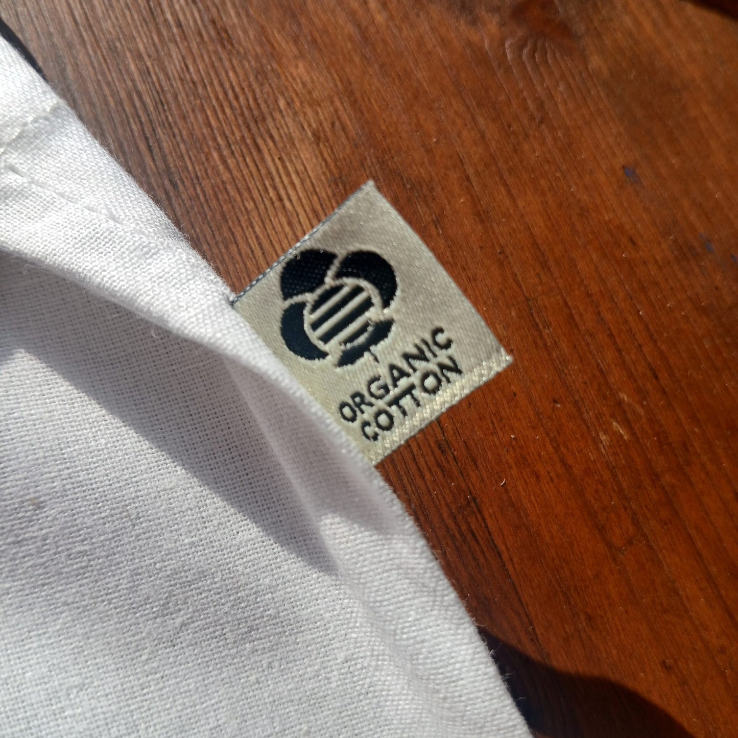 Handbedruckter Bio-Stoffbeutel Lebensblume