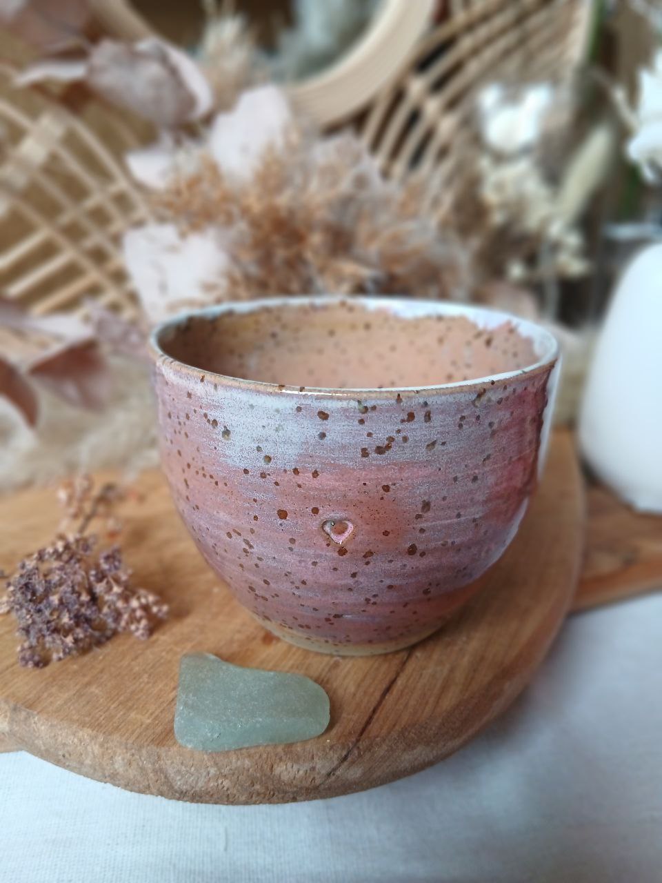 Becher Keramik "Herz"