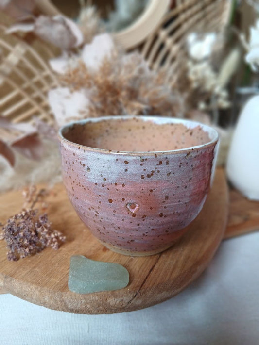 Becher Keramik "Herz"