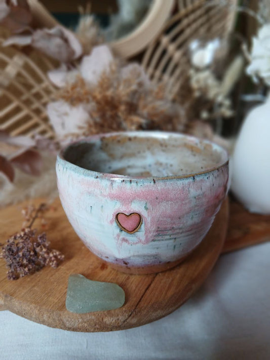 Becher Keramik "Herz"