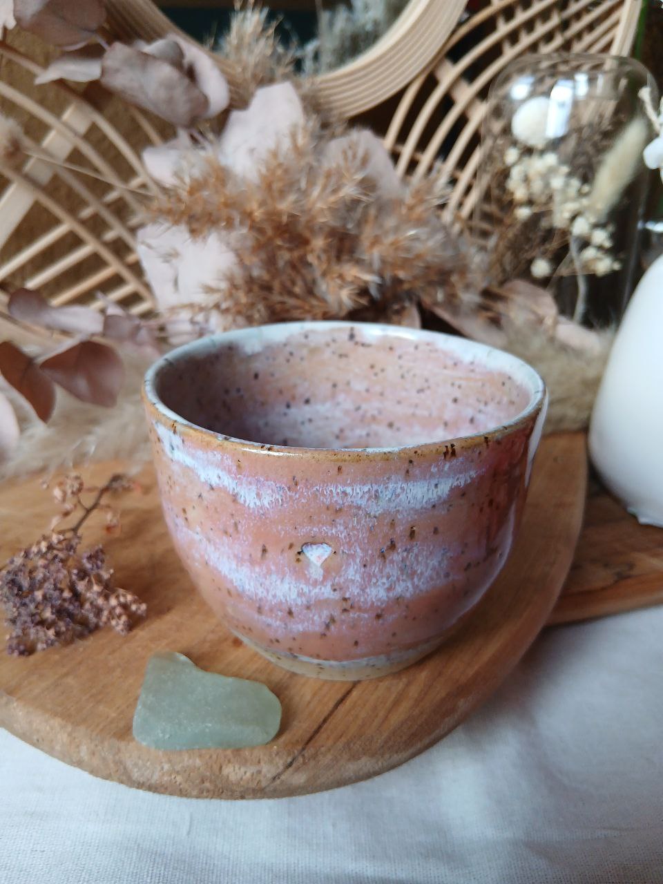 Becher Keramik "Herz"