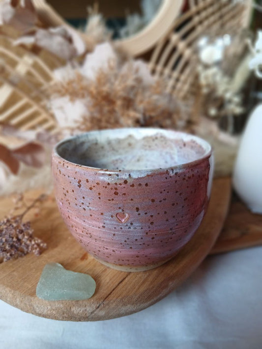 Becher Keramik "Herz"