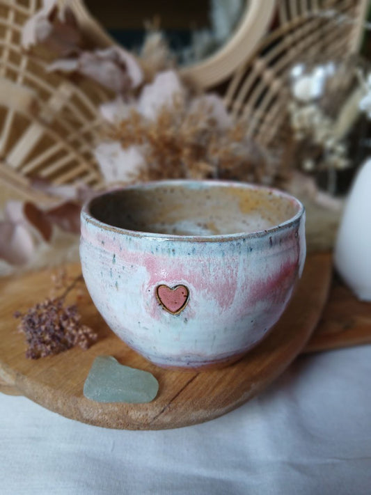Becher Keramik "Herz"