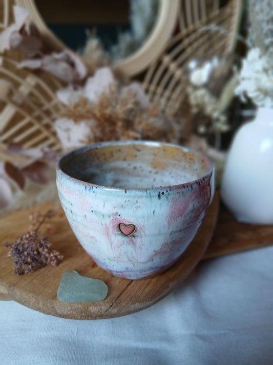 Becher Keramik "Herz"