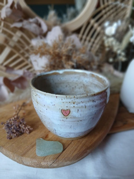 Becher Keramik "Herz"