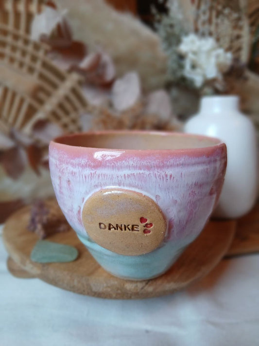 Becher Keramik "Danke"