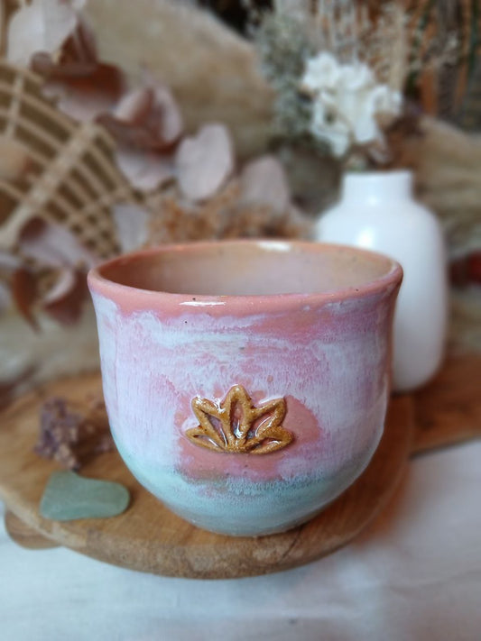 Becher Keramik "Lotus"