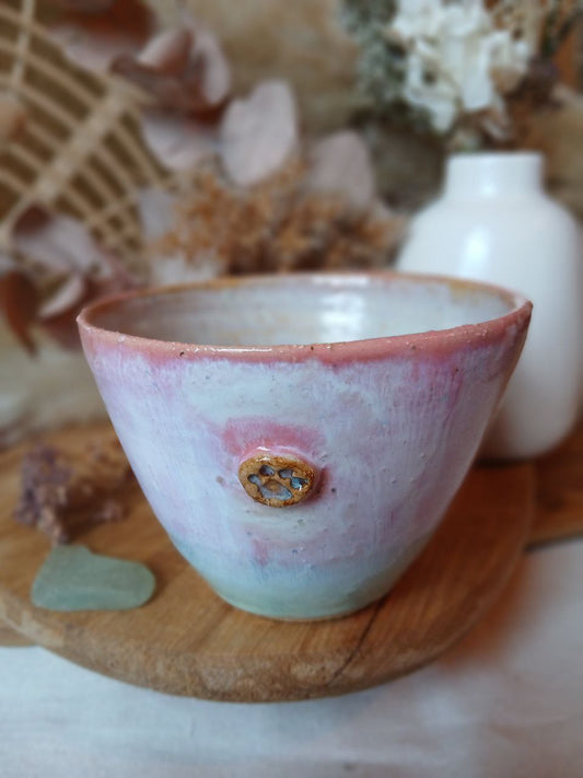 Becher Keramik "Hundepfote"