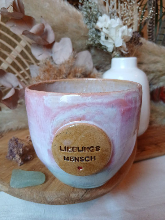 Becher Keramik "Lieblingsmensch"
