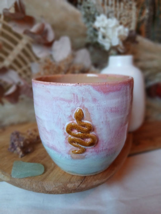 Becher Keramik "Schlange"