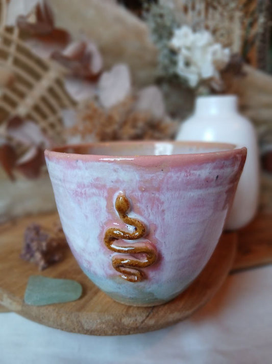 Becher Keramik "Schlange"