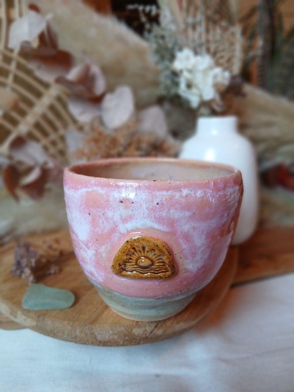Becher Keramik "Sonne"