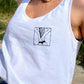 Tanktop BE WILD weiss
