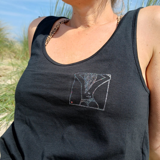 Tanktop BE WILD schwarz