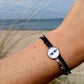 Armband Cabochon "Leuchtturm" silber