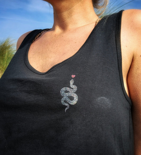 Tanktop SCHLANGE schwarz