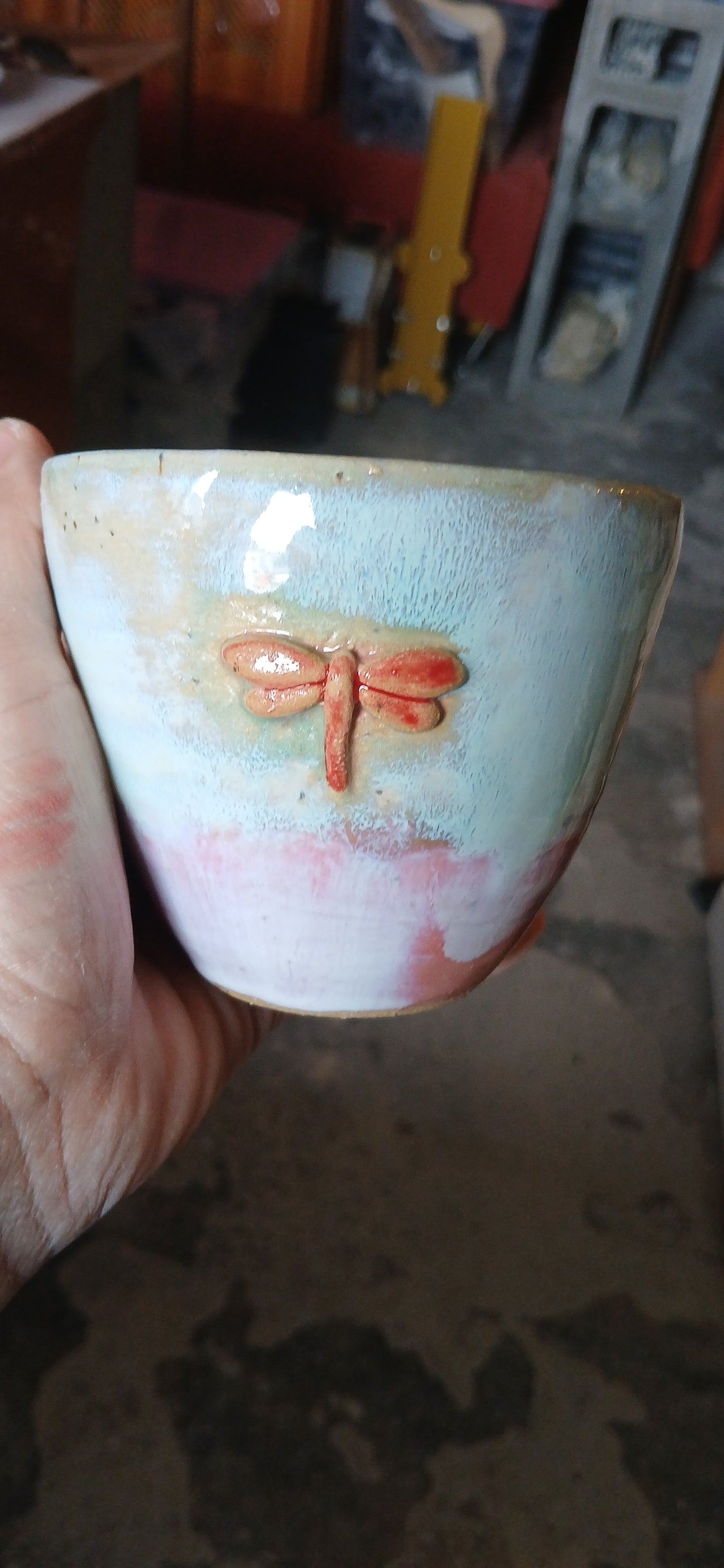 Becher Keramik "Libelle"