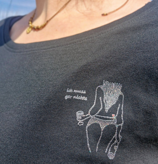 Tanktop ICH MUSS GAR NICHTS schwarz
