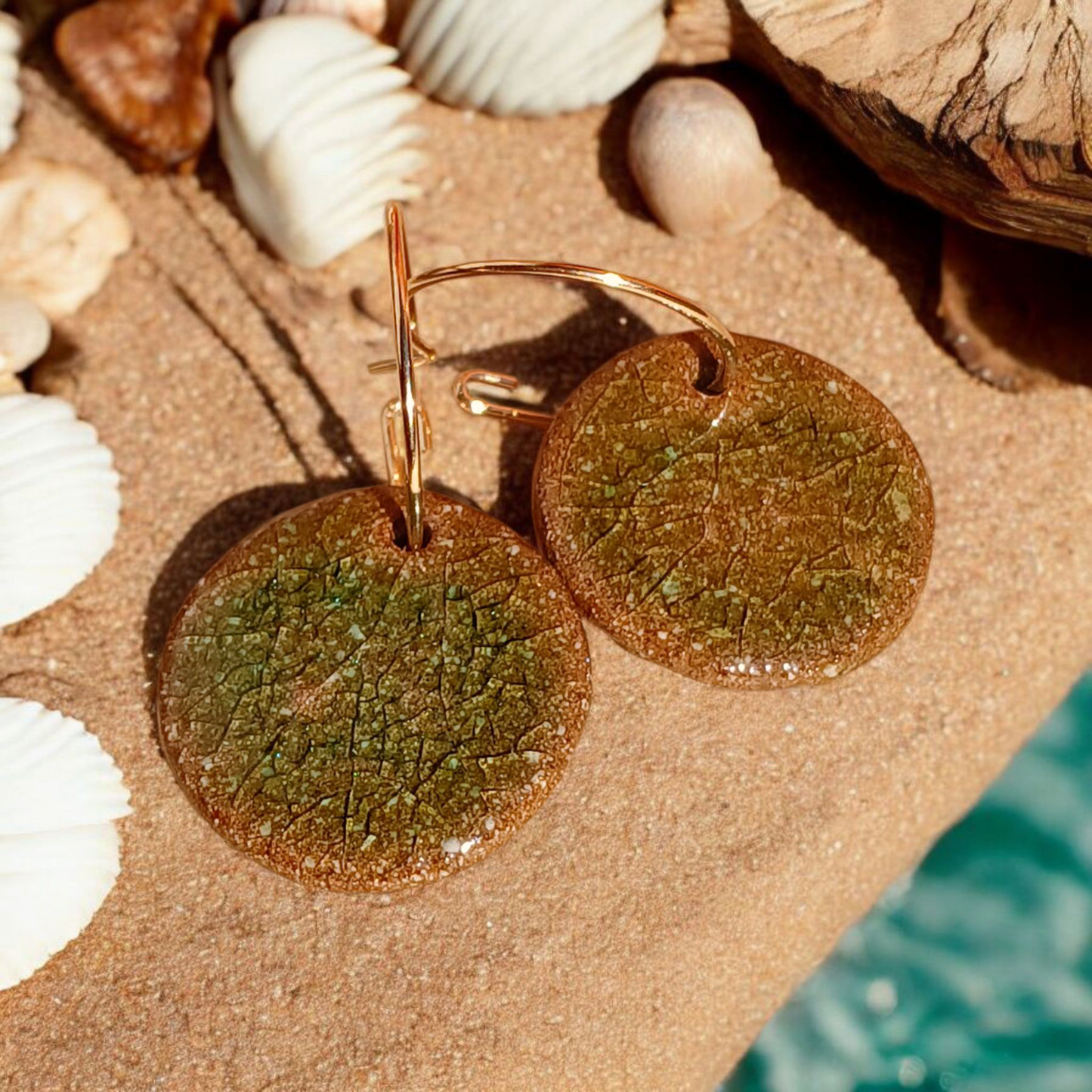 Ohrhänger Keramik kristalltürkis